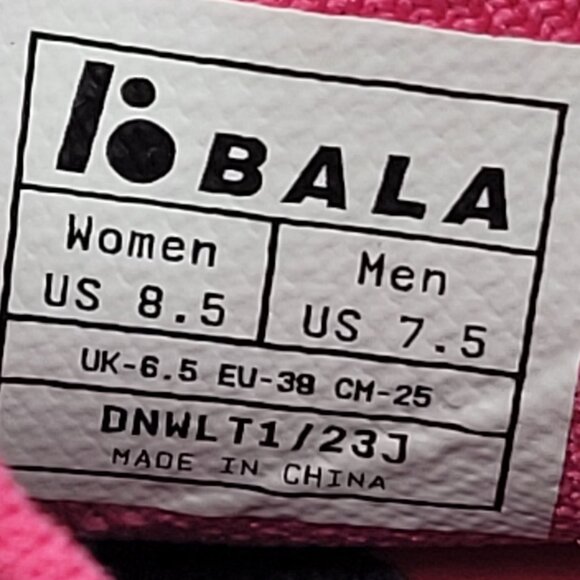 Bala Twelves Women's Defy Pink Sneakers US Size 8.5 - Picture 9 of 9